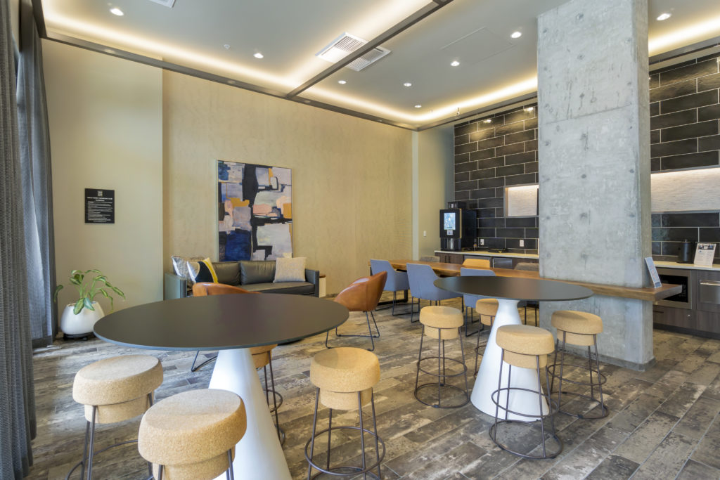 resident lounge and kitchen